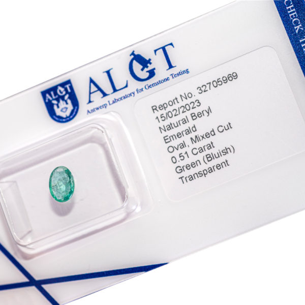 ALGT Certified Natural Emerald 0.51 ct - Image 7