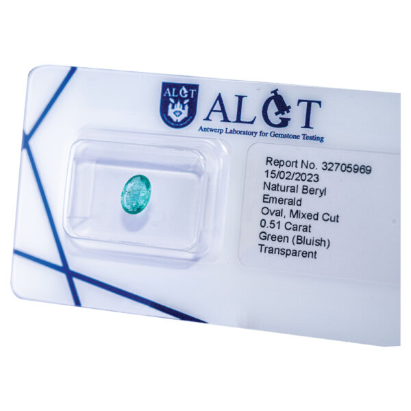 ALGT Certified Natural Emerald 0.51 ct - Image 10