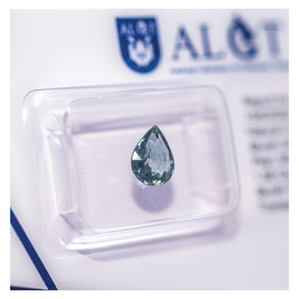 ALGT Certified Natural Bluish Green Sapphire 1.09 ct - Image 11