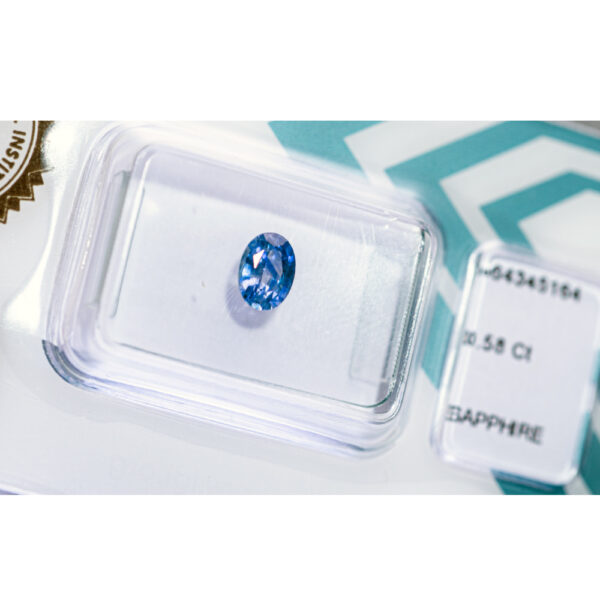 IGI Certified "Sri Lanka" Blue Sapphire 0.58 ct - Image 10