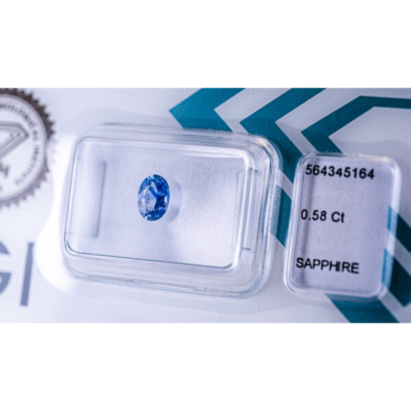 IGI Certified "Sri Lanka" Blue Sapphire 0.58 ct - Image 8