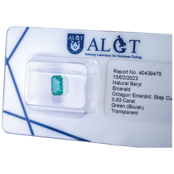 ALGT Certified Natural Emerald 0.83 ct - Image 6