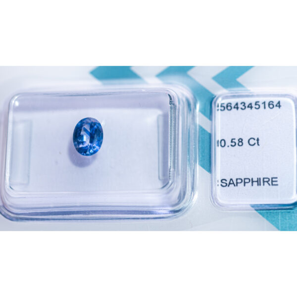 IGI Certified "Sri Lanka" Blue Sapphire 0.58 ct - Image 5