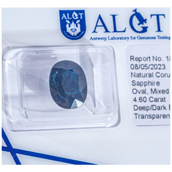 ALGT Certificate Blue Sapphire 4.60 ct - Image 3