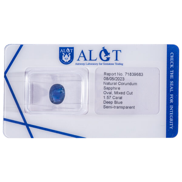 ALGT Certificate Blue Sapphire 1.57 ct - Image 9