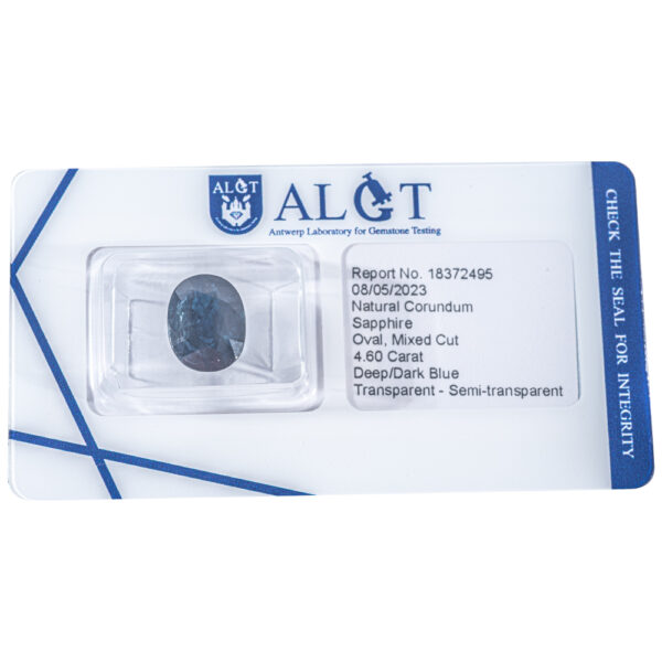 ALGT Certificate Blue Sapphire 4.60 ct - Image 9