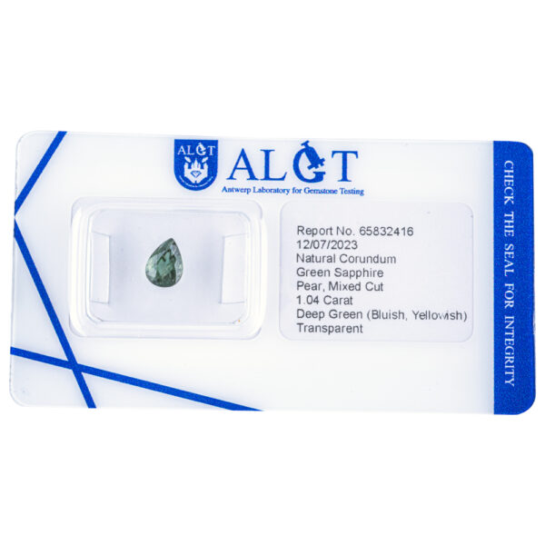 ALGT Certified Green Sapphire 1.04 ct. - Image 5