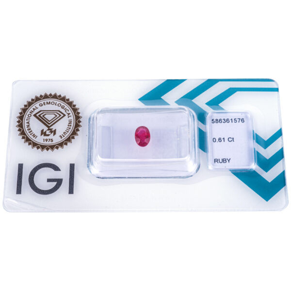 IGI Certified Ruby 0.61 ct. - Image 11