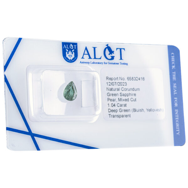 ALGT Certified Green Sapphire 1.04 ct. - Image 8