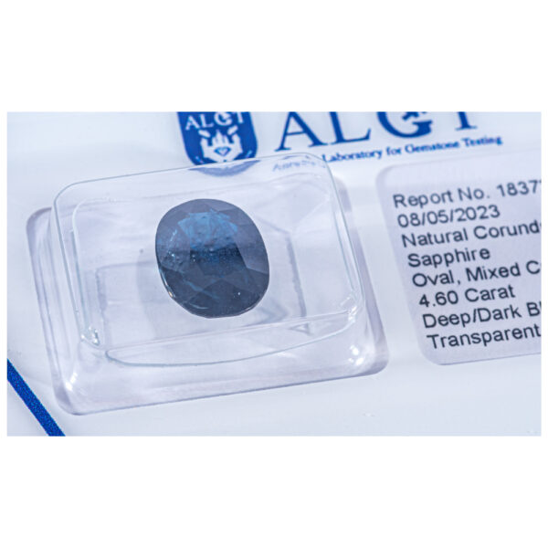 ALGT Certificate Blue Sapphire 4.60 ct - Image 4