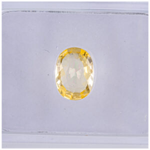 ALGT Certified Yellow Sapphire 0.70 ct.
