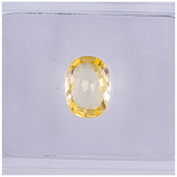 ALGT Certified Yellow Sapphire 0.70 ct.