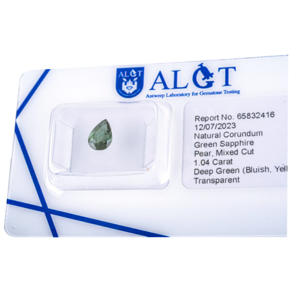 ALGT Certified Green Sapphire 1.04 ct. - Image 10