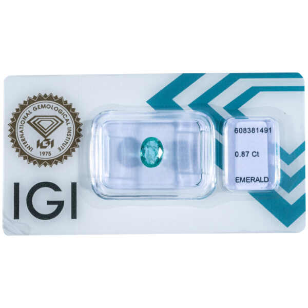 IGI Certificate Natural Emerald 0.87 ct. - Image 10