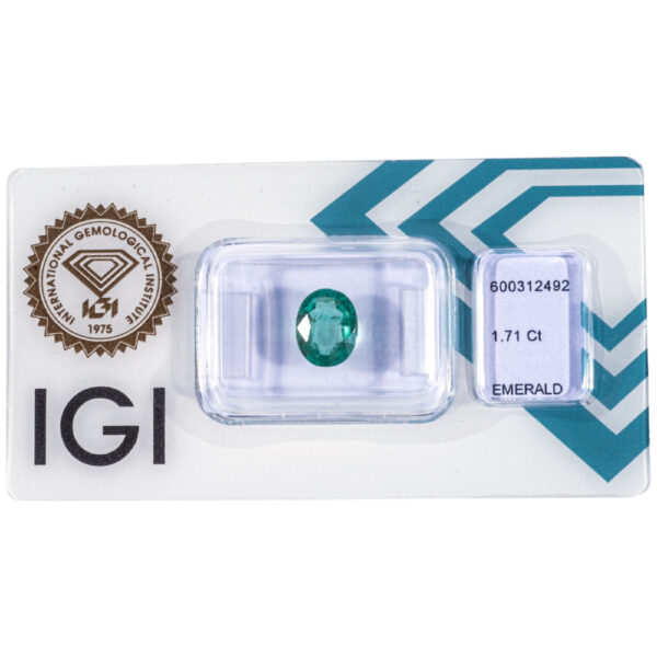 IGI Certificate Natural Zambia Emerald 1.71 ct. - Image 9