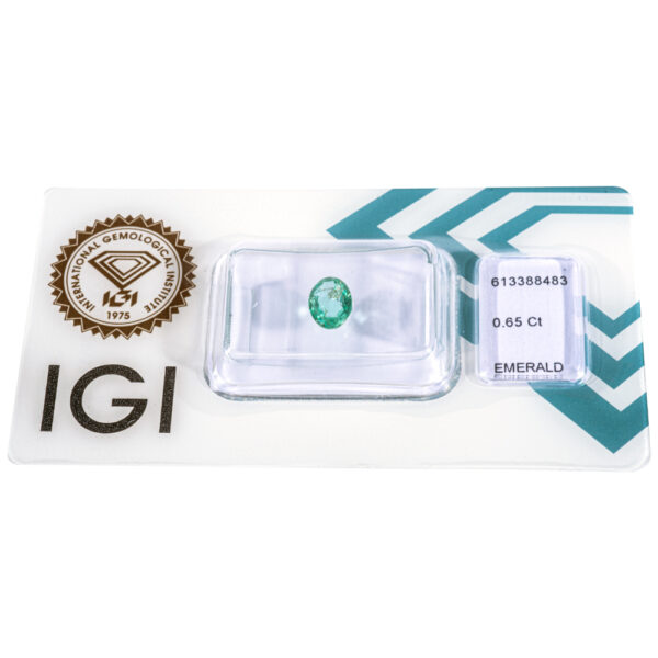 IGI Certificate Natural Emerald 0.65 ct. - Image 6