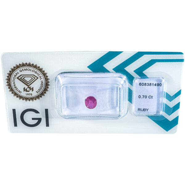 IGI Certificate Natural NO Treatment Ruby 0.70 ct. - Image 13