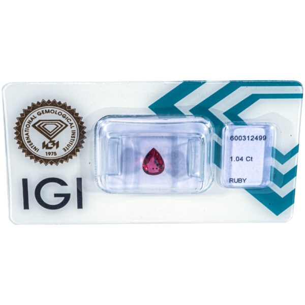 IGI Certificate Natural Ruby 1.04 ct. - Image 11