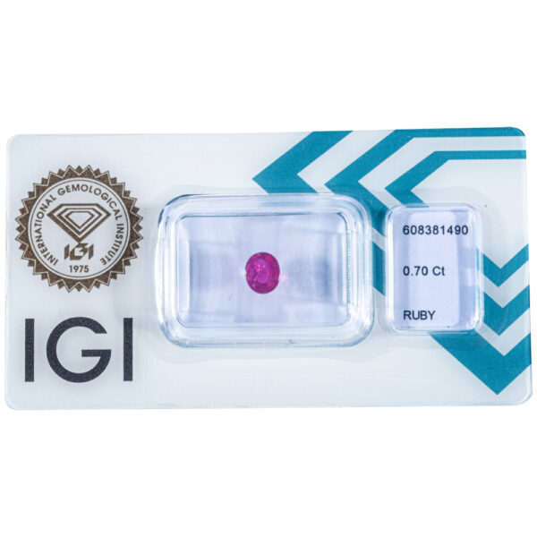 IGI Certificate Natural NO Treatment Ruby 0.70 ct. - Image 3