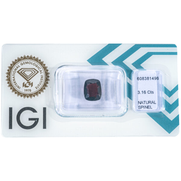 IGI Certificate Natural Red Spinel 3.16 ct. - Image 7