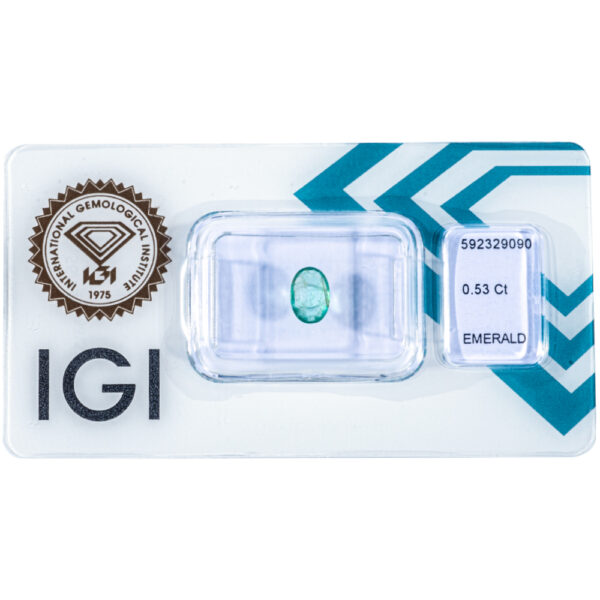 IGI Certificate Natural Zambia Emerald 0.53 ct. - Image 7