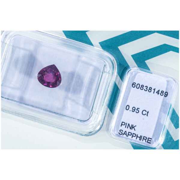 IGI Certificate No Treatment Natural Pink Sapphire 0.95 ct. - Image 4