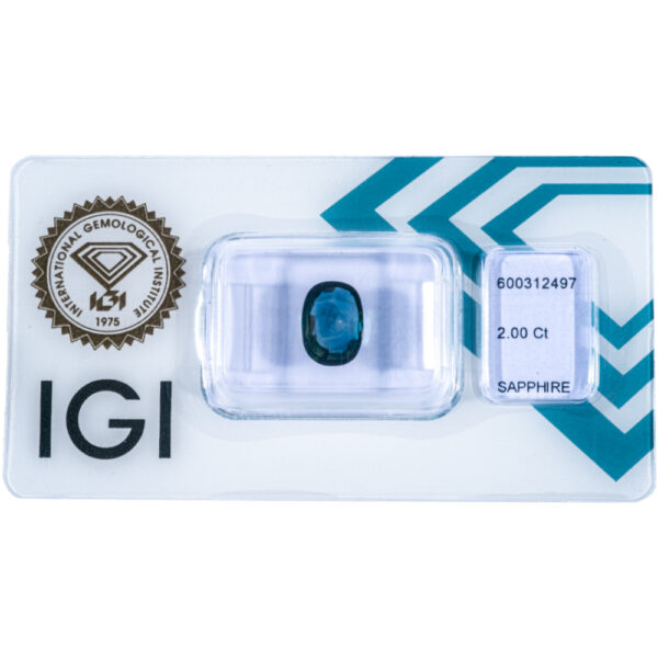 IGI Certificate No Treatment Natural Blue Sapphire 2.00 ct. - Image 9