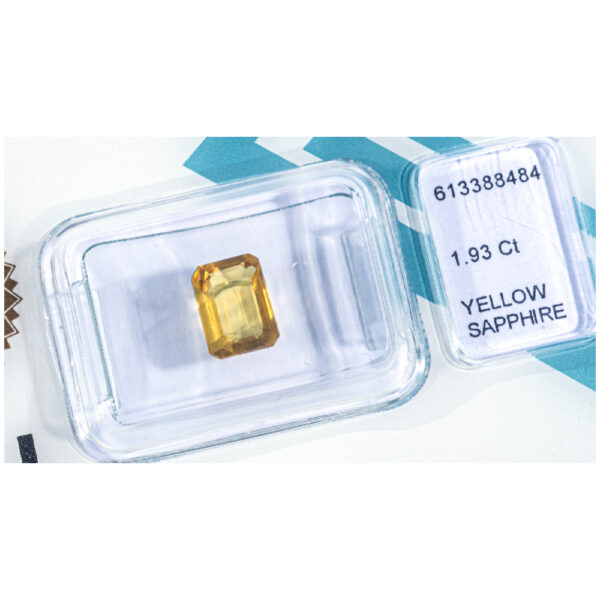 IGI Certificate Natural Yellow Sapphire 1.93 ct. - Image 11