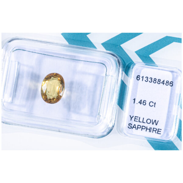 IGI Certificate Natural Yellow Sapphire 1.46 ct. - Image 8