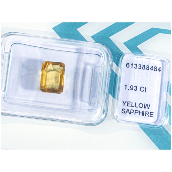 IGI Certificate Natural Yellow Sapphire 1.93 ct. - Image 12