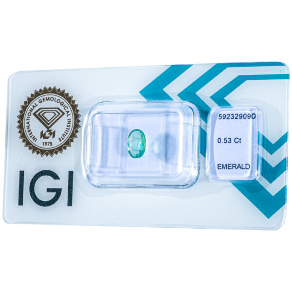 IGI Certificate Natural Zambia Emerald 0.53 ct. - Image 9