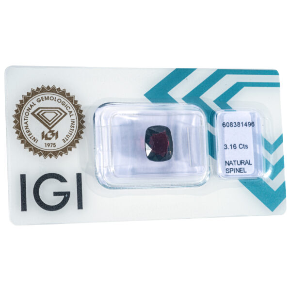 IGI Certificate Natural Red Spinel 3.16 ct. - Image 10