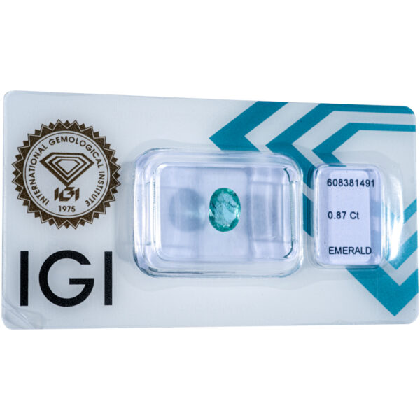 IGI Certificate Natural Emerald 0.87 ct. - Image 5