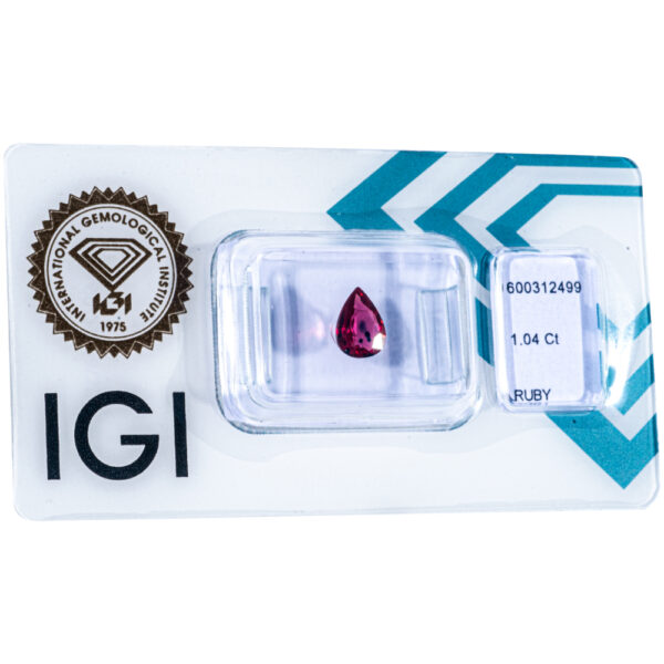 IGI Certificate Natural Ruby 1.04 ct. - Image 6