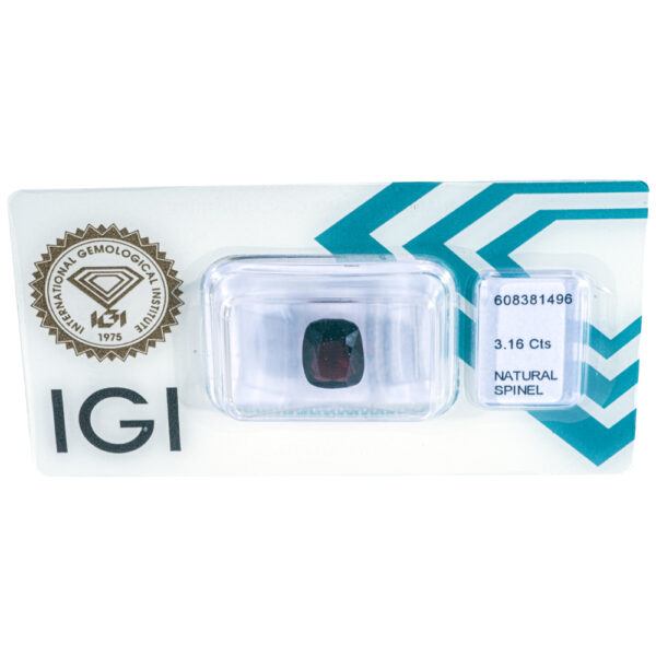 IGI Certificate Natural Red Spinel 3.16 ct. - Image 11