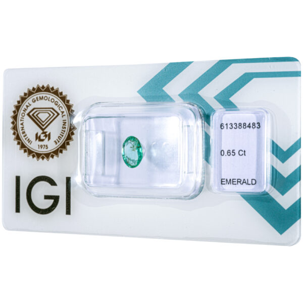 IGI Certificate Natural Emerald 0.65 ct. - Image 4