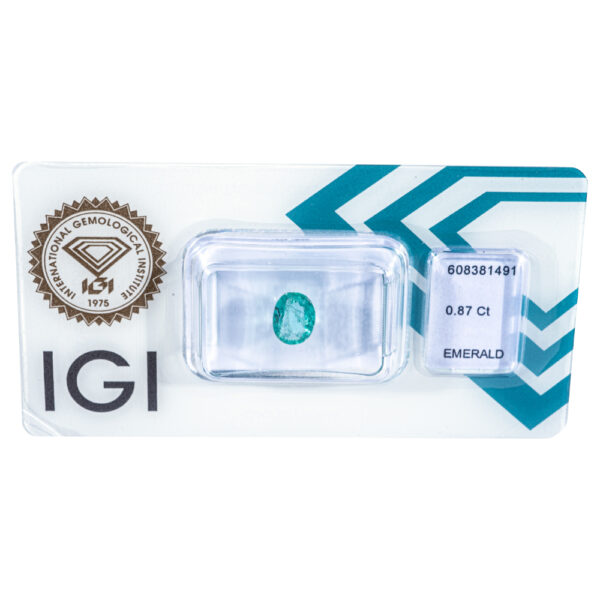 IGI Certificate Natural Emerald 0.87 ct. - Image 6