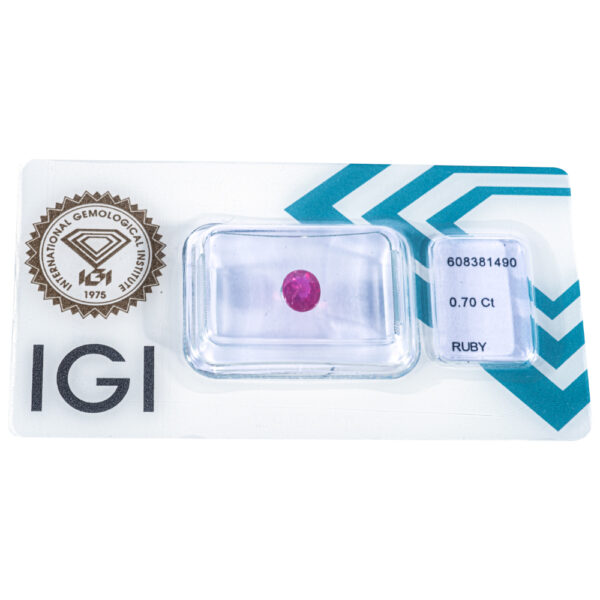 IGI Certificate Natural NO Treatment Ruby 0.70 ct. - Image 14