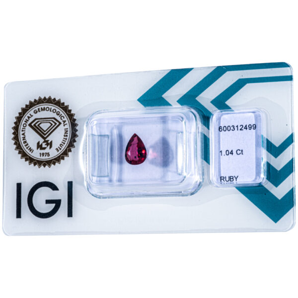 IGI Certificate Natural Ruby 1.04 ct. - Image 7