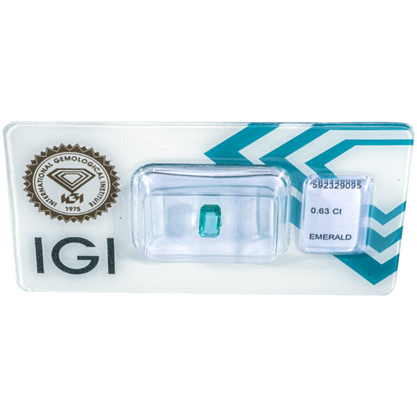 IGI Certificate No Treatment Natural Zambia Emerald 0.63 ct. - Image 5