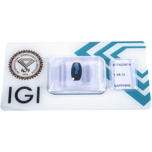 IGI Certificate No Treatment Natural Blue Sapphire 1.88 ct. - Image 5