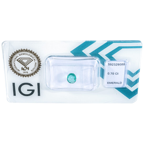 IGI Certificate Natural Zambia Emerald 0.70 ct. - Image 3