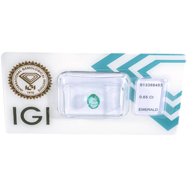 IGI Certificate Natural Emerald 0.65 ct. - Image 5