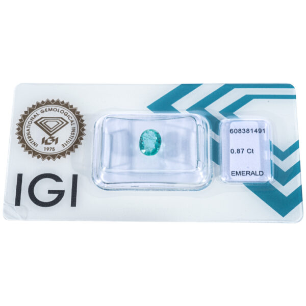 IGI Certificate Natural Emerald 0.87 ct. - Image 7