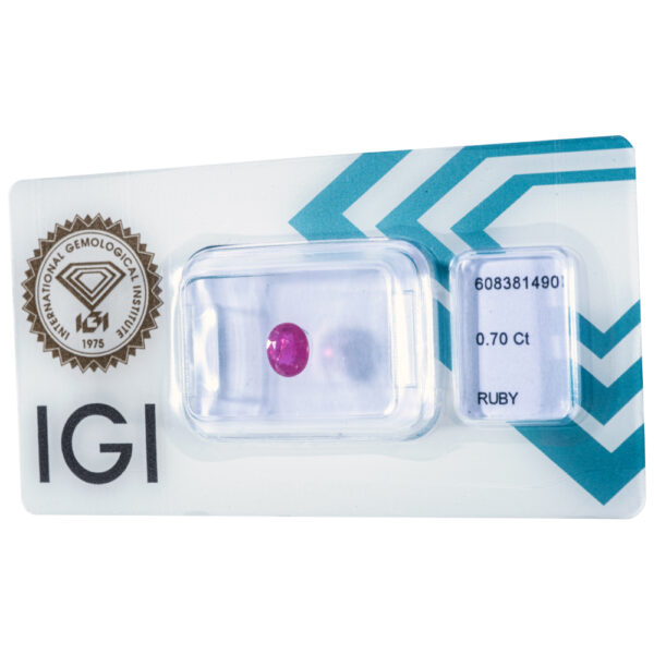 IGI Certificate Natural NO Treatment Ruby 0.70 ct. - Image 15