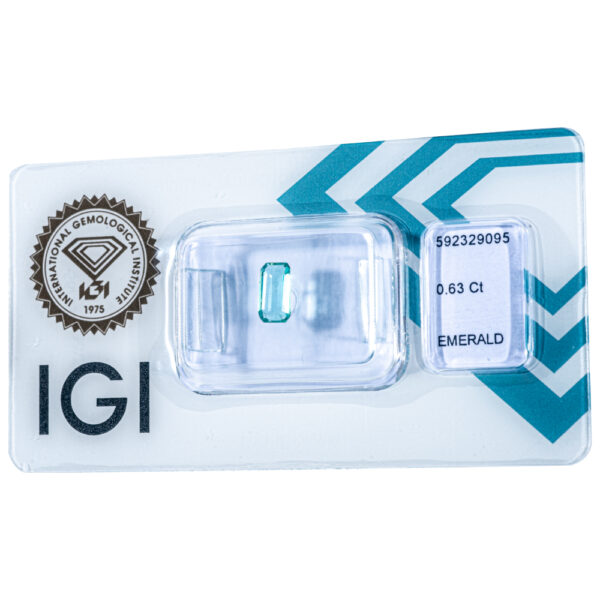 IGI Certificate No Treatment Natural Zambia Emerald 0.63 ct. - Image 6