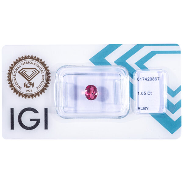 IGI Certificate Natural Ruby 1.05 ct. - Image 4