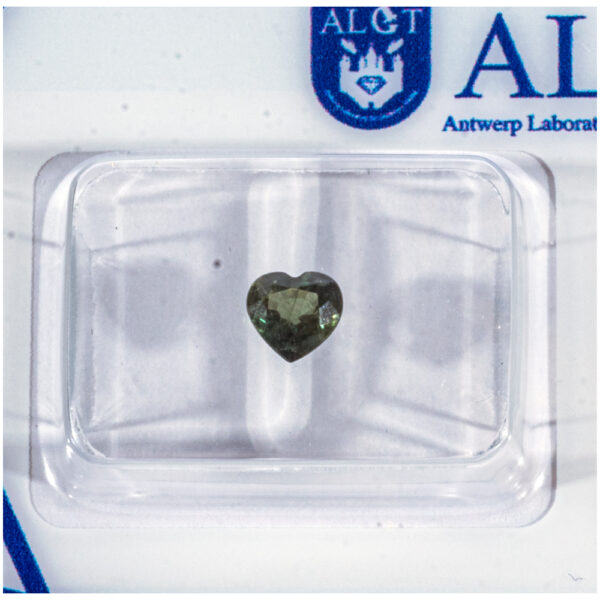 ALGT Certificate Natural Green Sapphire 0.52 ct. - Image 3