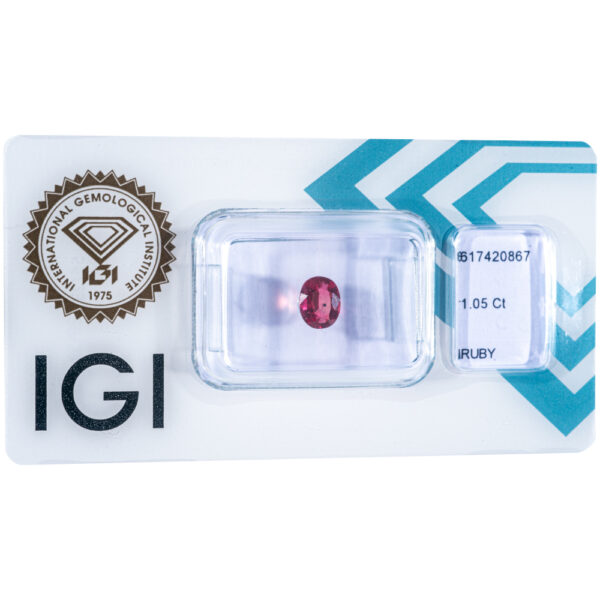 IGI Certificate Natural Ruby 1.05 ct. - Image 10