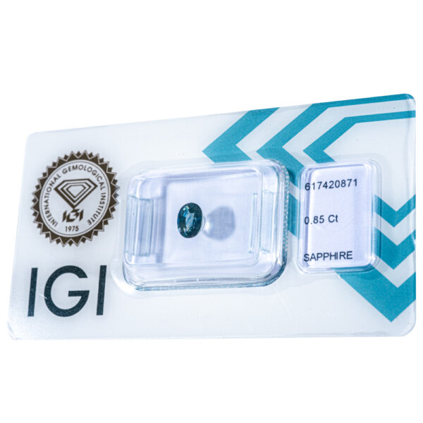 IGI Certificate No Treatment Natural Blue Sapphire 0.85 ct. - Image 11